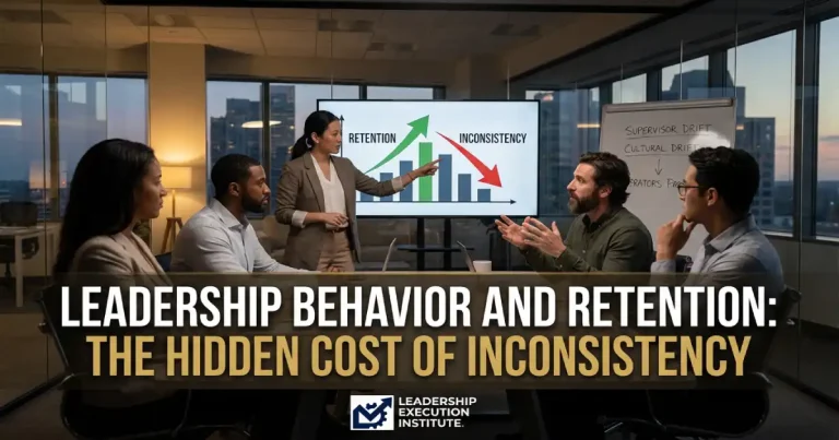 Leadership Execution Institute thumbnail for leadership behavior and inconsistency